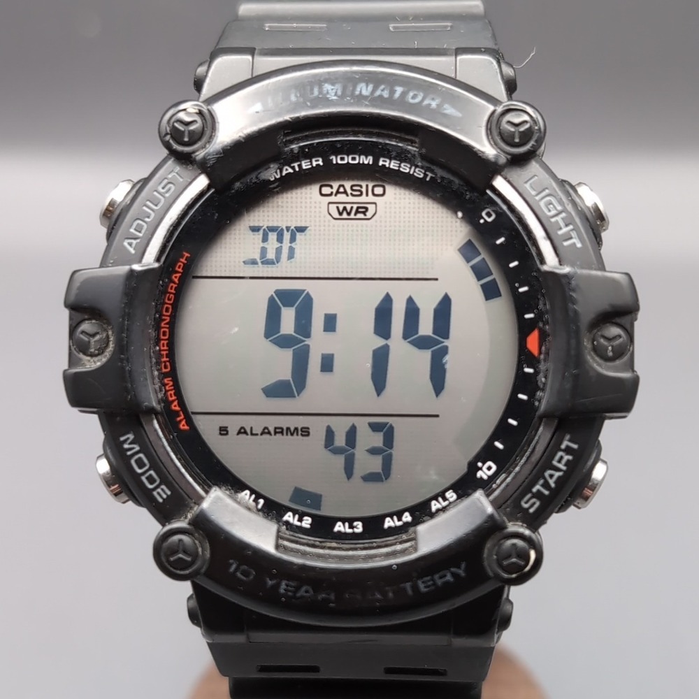 Casio Illuminator AE‑1500WH Digital Watch 10Yr Battery 100 m WR Ready to Wear